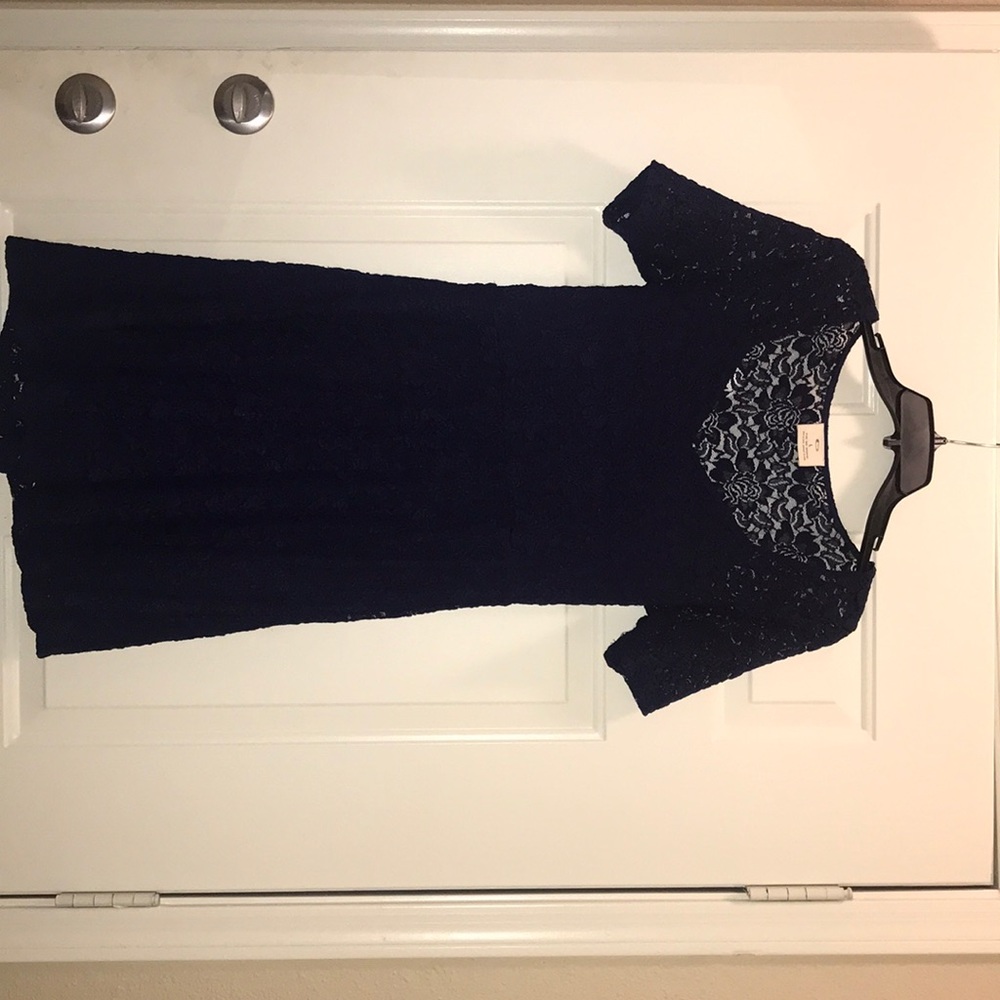 Absolutely adorable navy blue lace dress!